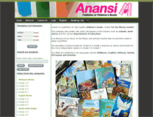 Tablet Screenshot of anansibooks.co.za